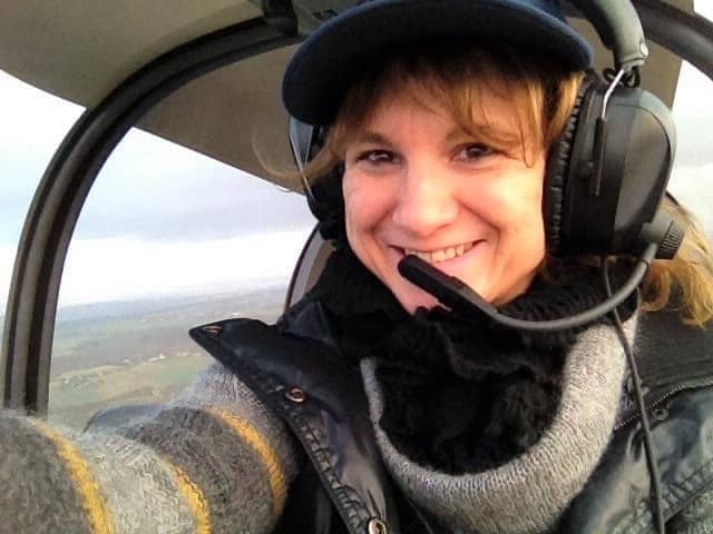 Isabelle, femme pilote de l'aéroclub Jean Bertin