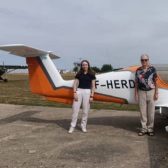Diane, femme pilote à l'aéroclub Jean Bertin